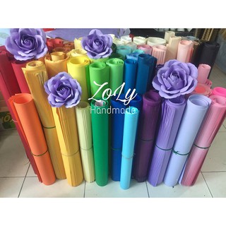 Combo giấy mỹ thuật và nguyên liệu làm hoa backdrop