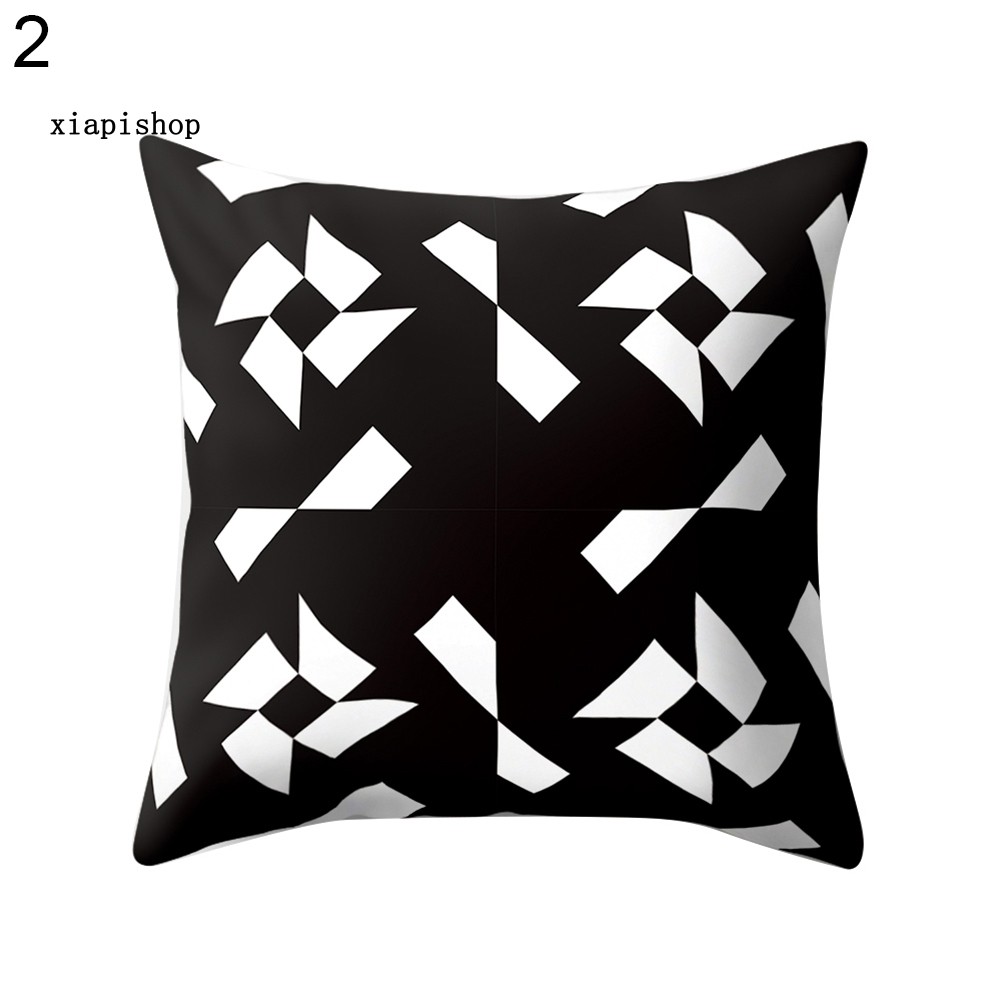 Áo gối sofa họa tiết hình học đơn giản cao cấp