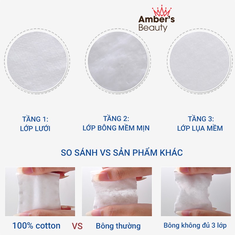 Bông tẩy trang Cotton Pad chính hãng 200-222 miếng  Nội Địa Trung Quốc L1742 | BigBuy360 - bigbuy360.vn