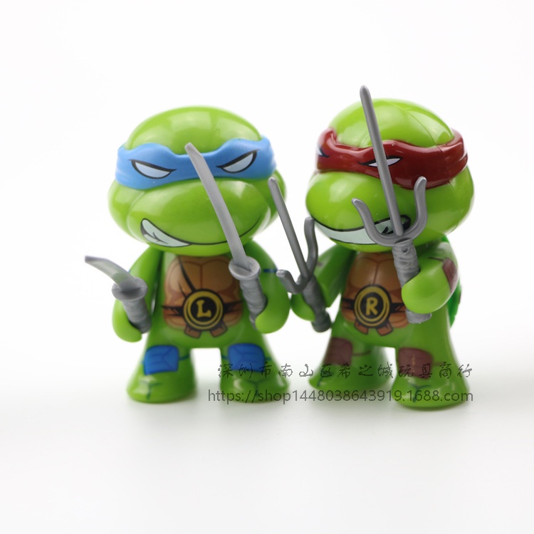 Set 4 Mô Hình Nhân Vật Hoạt Hình Ninja Rùa Trang Trí