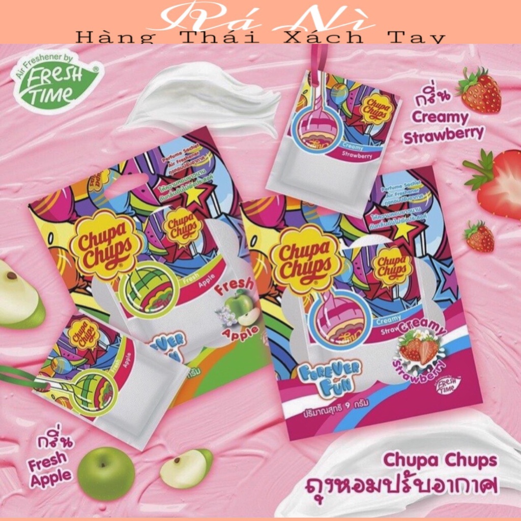 Túi thơm mùi ngọt ngào từ kẹo Chupa Chups mùi trái cây tươi mát thư giãn 9g Thái Lan
