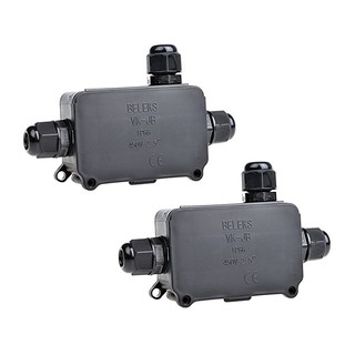 Set 2 hộp nối dây điện chống nước IP66 kích thước 4-8 mm