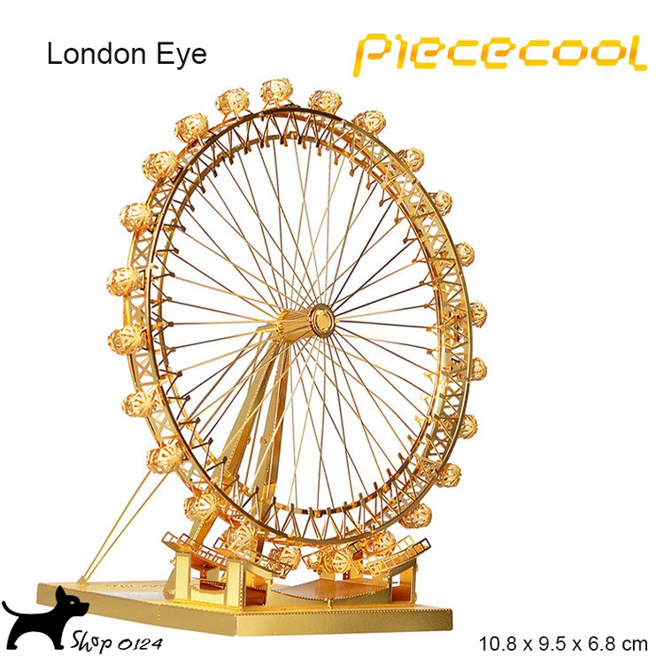 Đồ chơi lắp ghép mô hình 3D bằng thép London eye Piececool