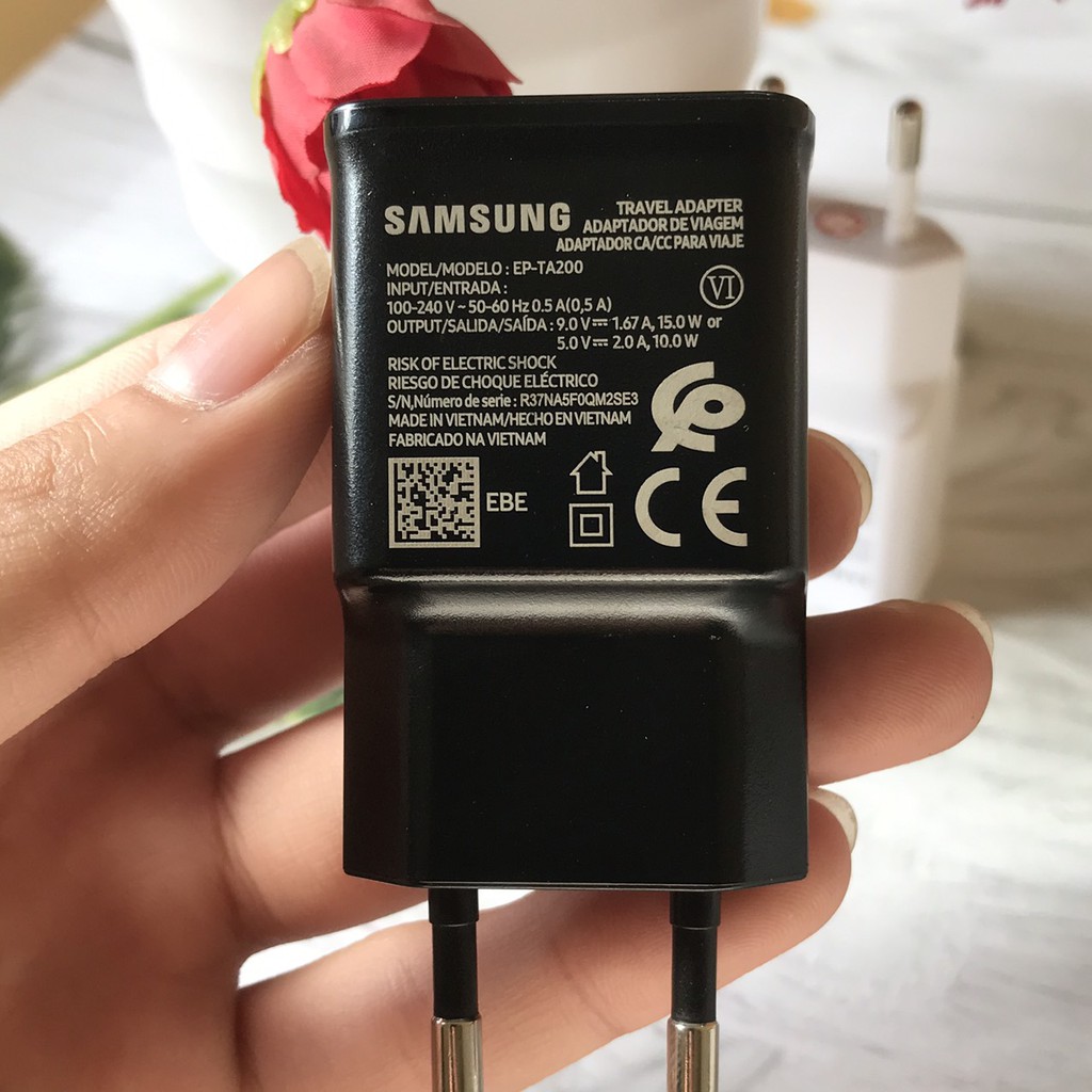 Bộ sạc nhanh samsung 15W S10/S9/S8/S7/Note8/Note9 - Hàng Chính hãng