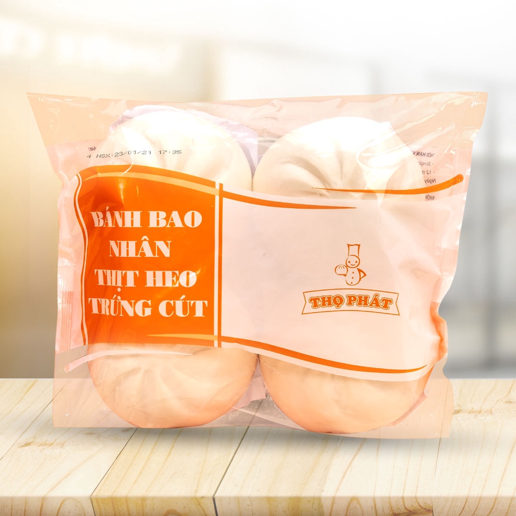 Bánh Bao Nhân Thịt Heo Trứng Cút THỌ PHÁT FOOD 600g