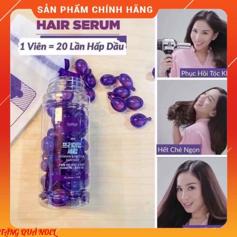 Bán tặng 1 viên tinh dầu phục hồi tóc hư tổn Genie