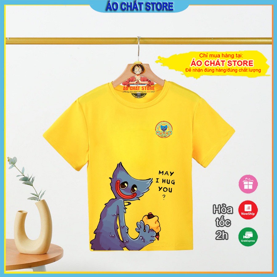 Áo Thun Trẻ Em In Poppy Playtime Huggy Wuggy Dễ Thương Cho Bé Trai Bé Gái PP14 | Áo Chất Store