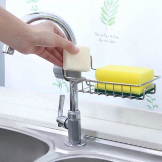[Follow] Giá treo giẻ rửa bát inox tại bồn