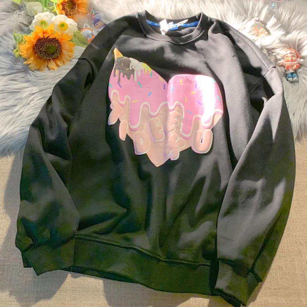 Áo Thun Dài Tay Dáng Rộng In Hình Hoạt Hình Phong Cách Trẻ Trung Cho Nữ | BigBuy360 - bigbuy360.vn