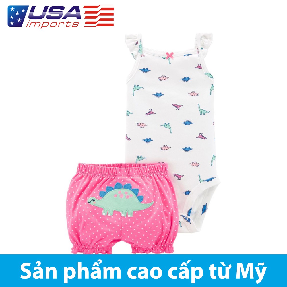 Set 2 món áo liền quần kèm quần short Car-tờ Auth Từ Mỹ (16760310)
