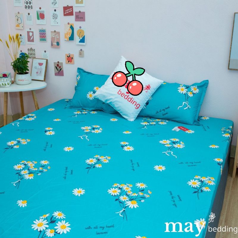 Bộ ga gối bò sữa cottong poly đủ kích thước m6 m8 hn | BigBuy360 - bigbuy360.vn