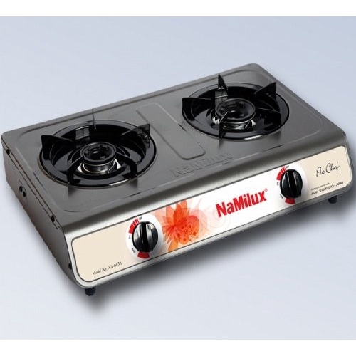 Bếp Gas Đôi Namilux NA-603AFM -Mặt Men+ Bộ Van Dây tốt,bền,giá rẻ,Chính Hãng- bảo hành 24 tháng