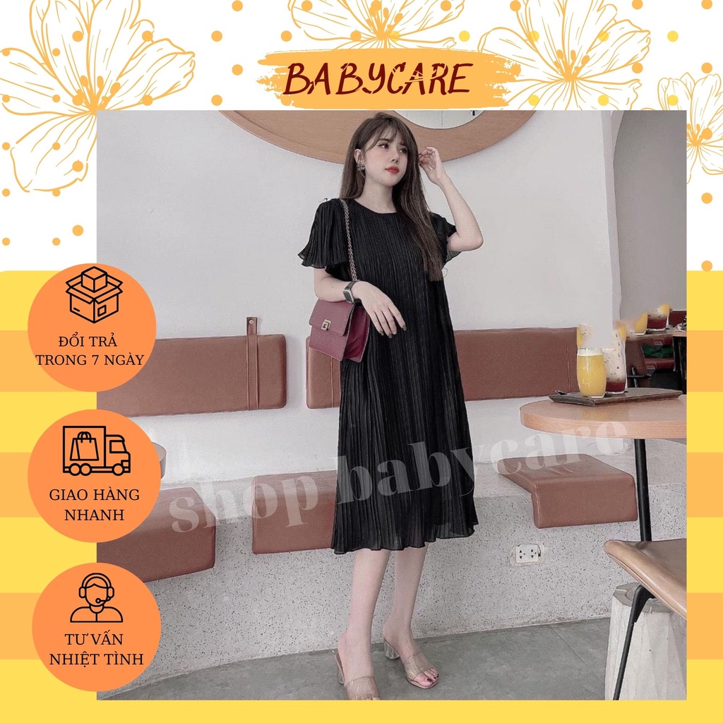 VÁY BẦU XẾP LY XINH XẮN M20 -ĐẦM BẦU CÔNG SỞ ĐẸP,ĐI CHƠI ĐI LÀM ĐỀU ĐƯỢC