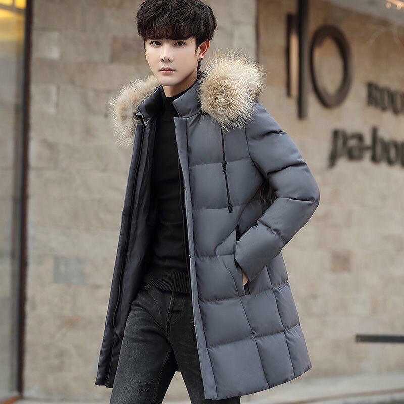 Áo Phao Dáng Dài Nam Đại Hàn - Thời Trang Thu Đông Quảng Châu Cao Cấp