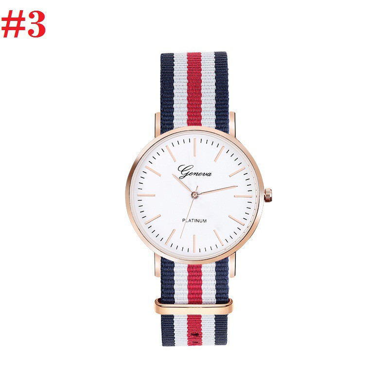 Đồng hồ thời trang Unisex dây vải nato Geneva PKHRGE058