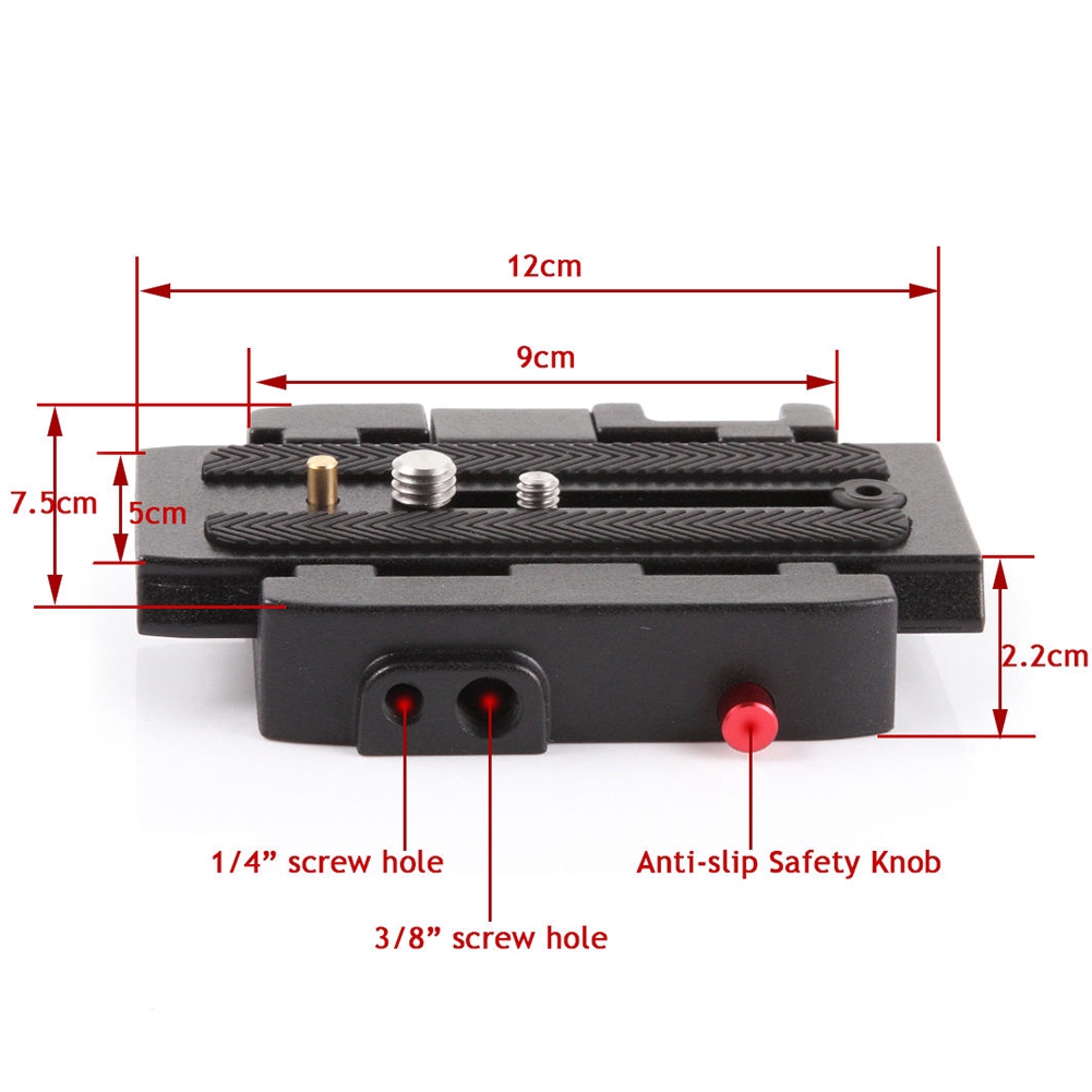 Đế gắn kẹp điện thoại cho giá đỡ 3 chân Manfrotto 500 Ah 701 503 hdv 577