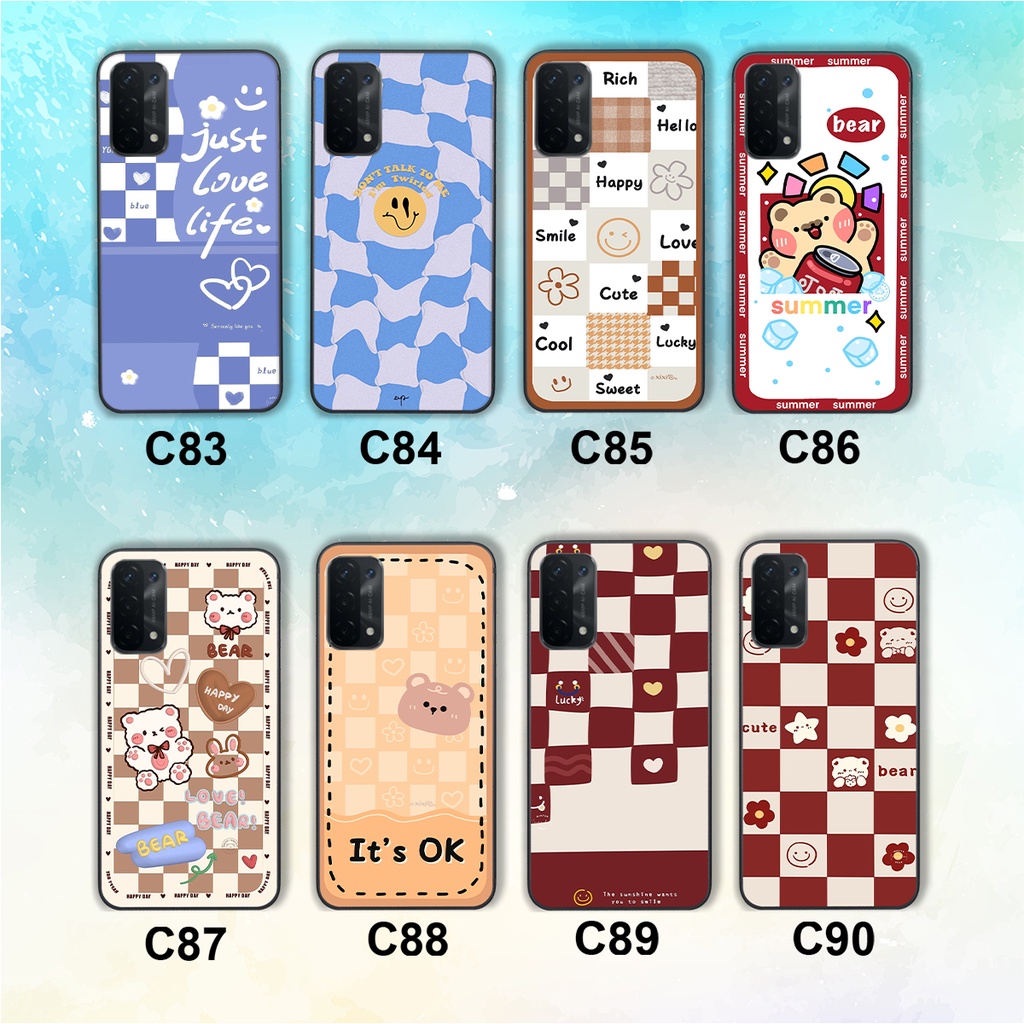 Ốp lưng Oppo A54 / A55 4G / A55 5G trái tim hình gấu cute cá tính, giá rẻ, cực bền