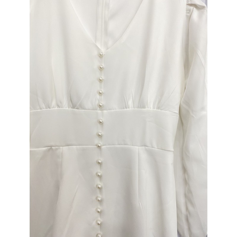 [new2021] Đầm trắng tay phồng dạo phố xinh xắn thiết kế 2 lớp có lót toàn thân vải may loại 1 mã [20CUOM | BigBuy360 - bigbuy360.vn