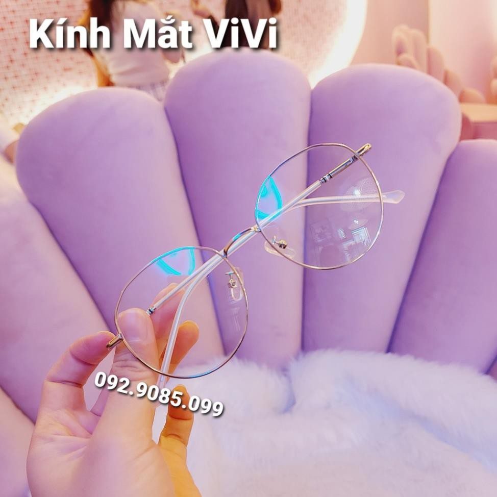 Gọng kính cận kim loại dáng tròn V9120 - Kính thời trang 0 độ | BigBuy360 - bigbuy360.vn