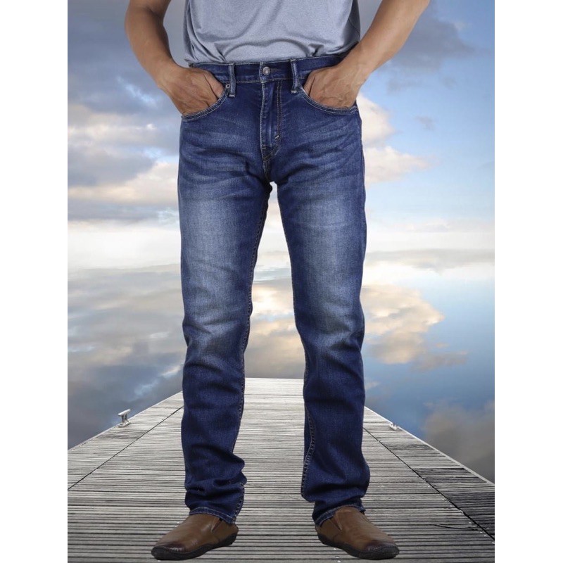 Quần Bò Nam cao cấp ống suông nhẹ | BigBuy360 - bigbuy360.vn