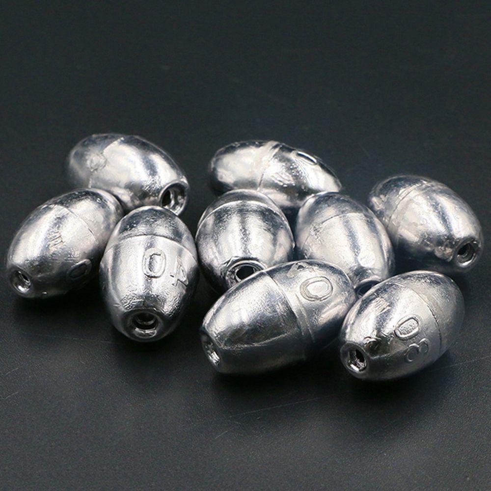 Set 50 Hạt Chặn Mồi Câu Cá Hình Oval Tiện Dụng