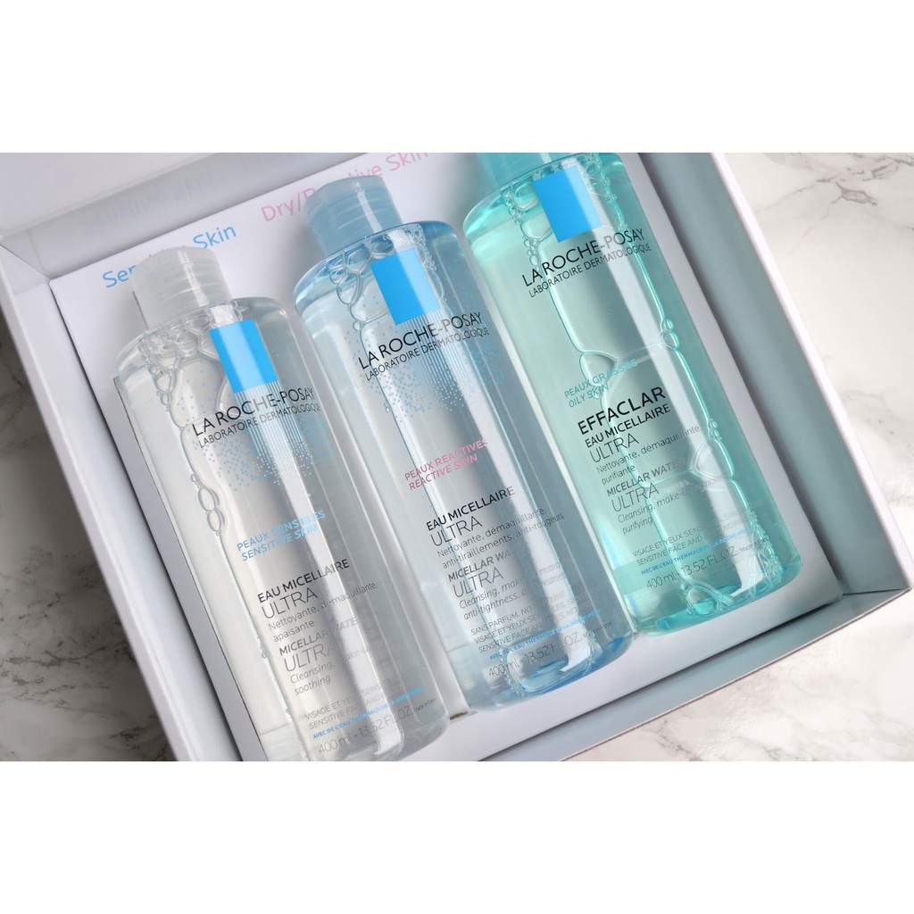 Nước Tẩy Trang cho da nhạy cảm Micellar Water Ultra Sensitive La Roche Posay (100ml - 200ml - 400ml)