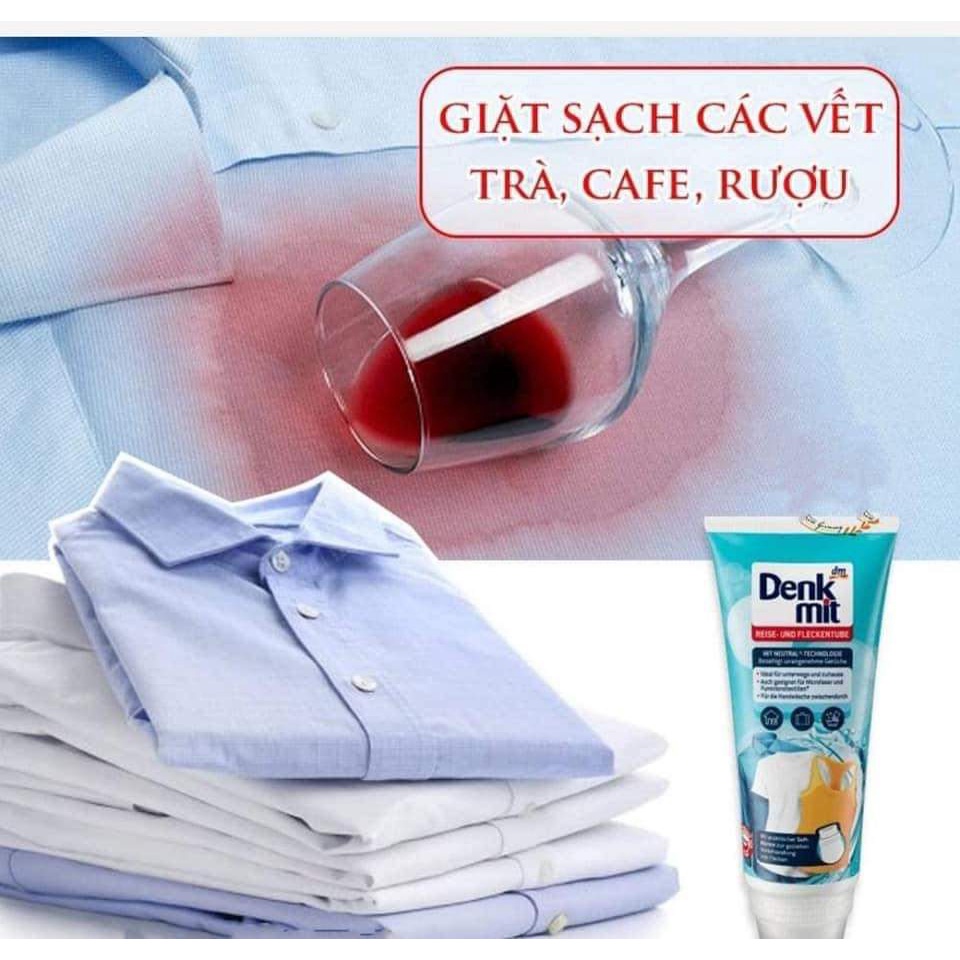 Thuốc Tẩy Quần Áo DENKMIT Kèm Đầu Chổi Tẩy Ố Bẩn Do Mồ Hôi, Dầu Mỡ.. Trên Vùng Cổ Áo , Nách Áo, Gấu Tay ...Hàng Của Đức