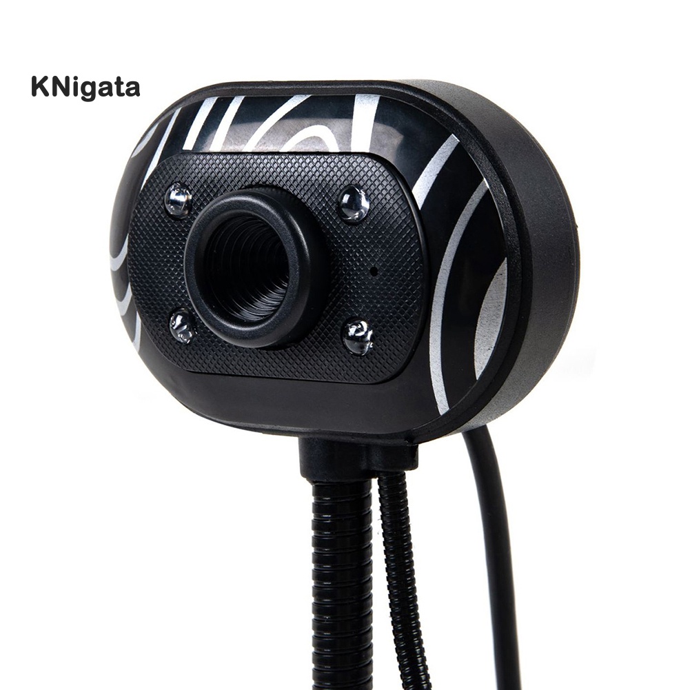 Camera webcam cổng cắm USB 2.0 có thể thu âm ban đêm kèm micro dành cho laptop/ PC