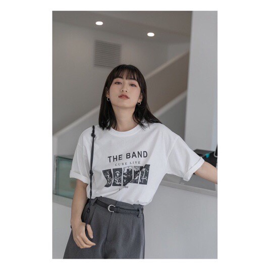 Áo thun chữ THE BAND dáng rộng, Áo phông 3158 chất dày dặn AS3156 - NhiNhi Shop