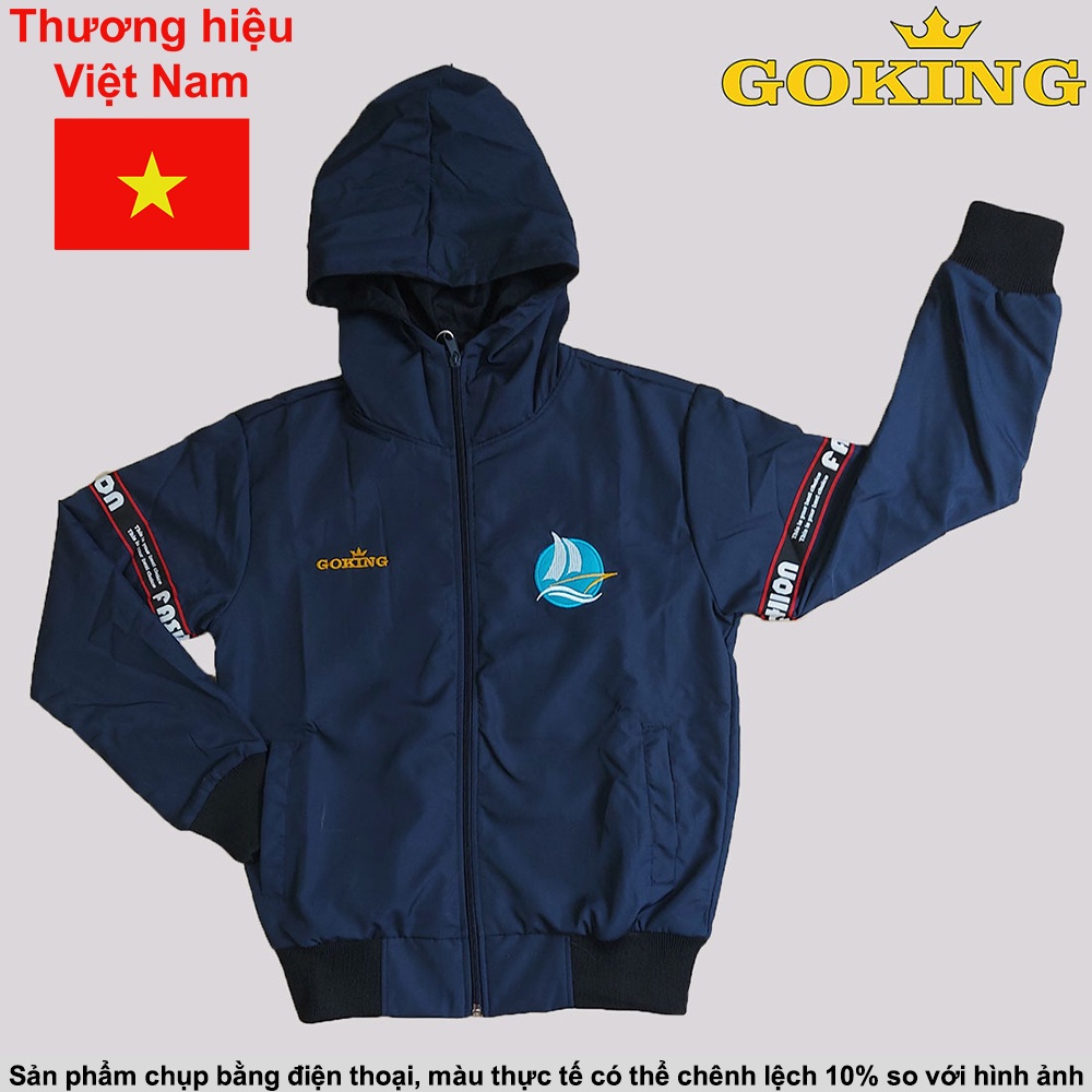 Áo khoác gió cách nhiệt GOKING cho trẻ em, bé gái, bé trai. Áo khoác dù chống nắng gió lạnh, giữ ấm tốt. Hàng Việt Nam