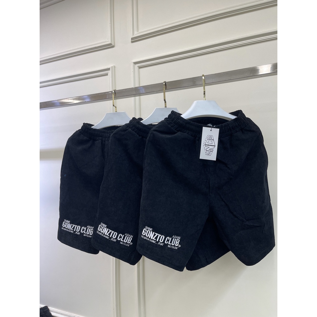 Quần Short Nhung Đen Gonz Club | BigBuy360 - bigbuy360.vn