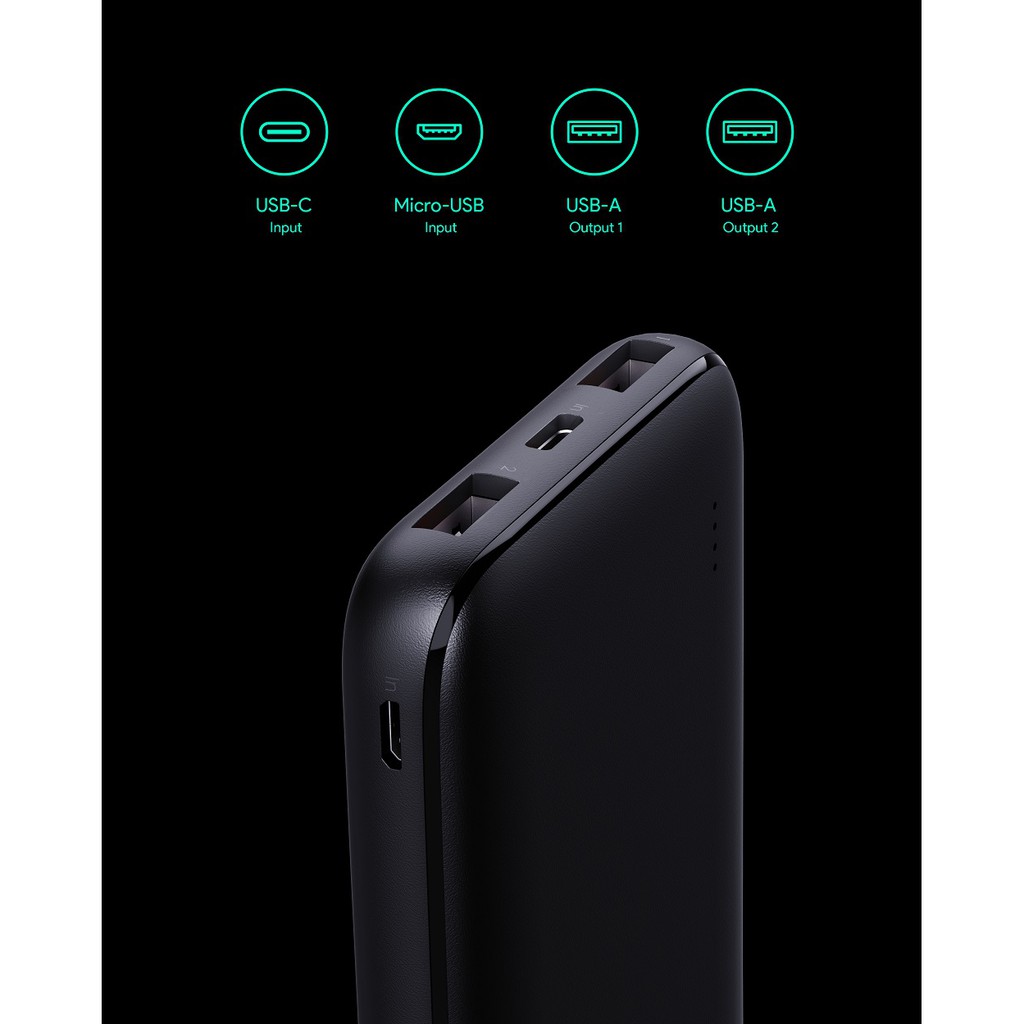 [Mã ELAUKEYAFFgiảm 7% đơn 299K] Pin Siêu Mỏng 10.000 mAh Aukey PB-N73 1 Cổng Sạc Nhanh Type C 15W, 2 Cổng USB-A | BigBuy360 - bigbuy360.vn