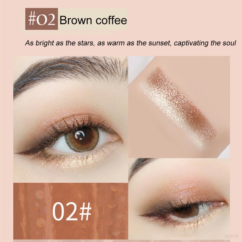 Phấn Mắt Dạng Thỏi Hai Màu Gradient Lấp Lánh Lâu Trôi Không Thấm Nước