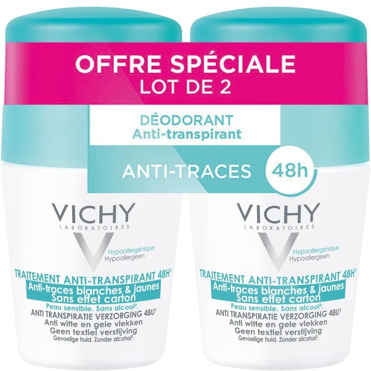 LĂN KHỬ MÙI VICHY 50ML HÀNG MỸ CHAI MÀU XANH VÀ ĐỎ