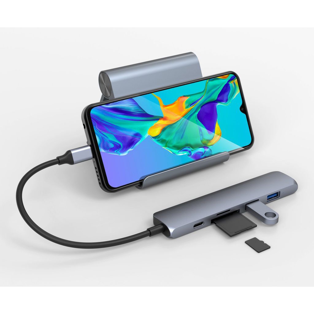 [Mã ELHAMS5 giảm 6% đơn 300K] CỔNG CHUYỂN HYPERDRIVE BAR 6 IN 1 USB-C HUB FOR MACBOOK, PC &amp; DEVICES