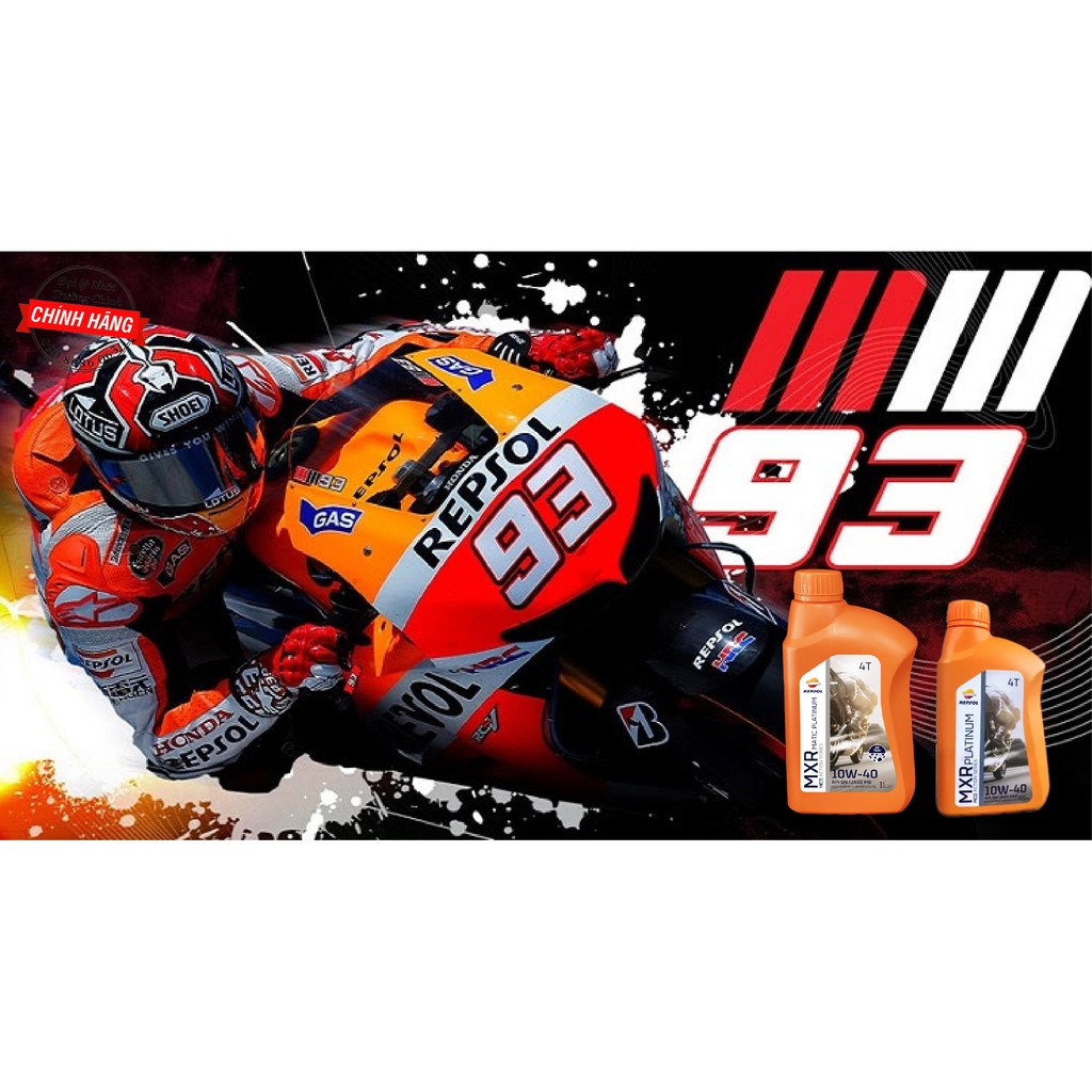 Nhớt Repsol MXR Platium 10W40 dành cho xe số, tay côn