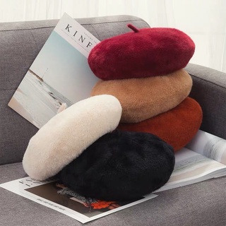Mũ nồi beret lông thỏ cao cấp sịn mịn