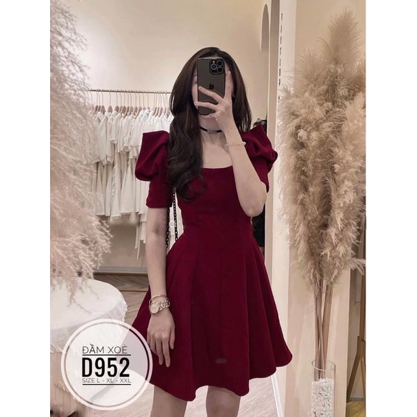 BIGSIZE NHUNG LÊ Đầm xoè D952