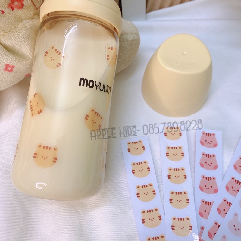 Sticker chịu nhiệt dán bình sữa Moyuum, Mother K, Upis,… và đồ dùng cho bé
