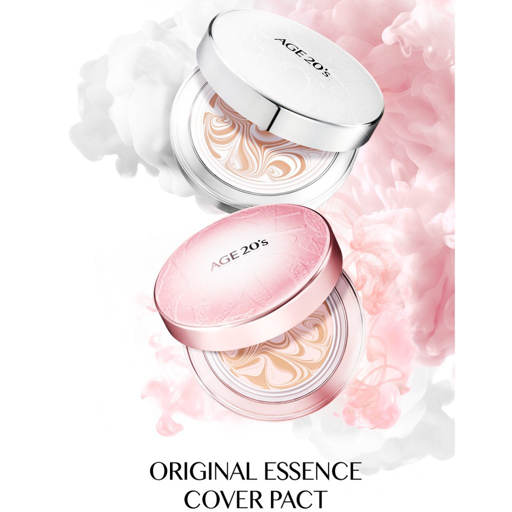 TẶNG 1 LÕI]Phấn Tươi Dưỡng Ẩm Age20&#39;S Signature Essence Cover Pact #21 14GX2  [HỒNG] | Shopee Việt Nam