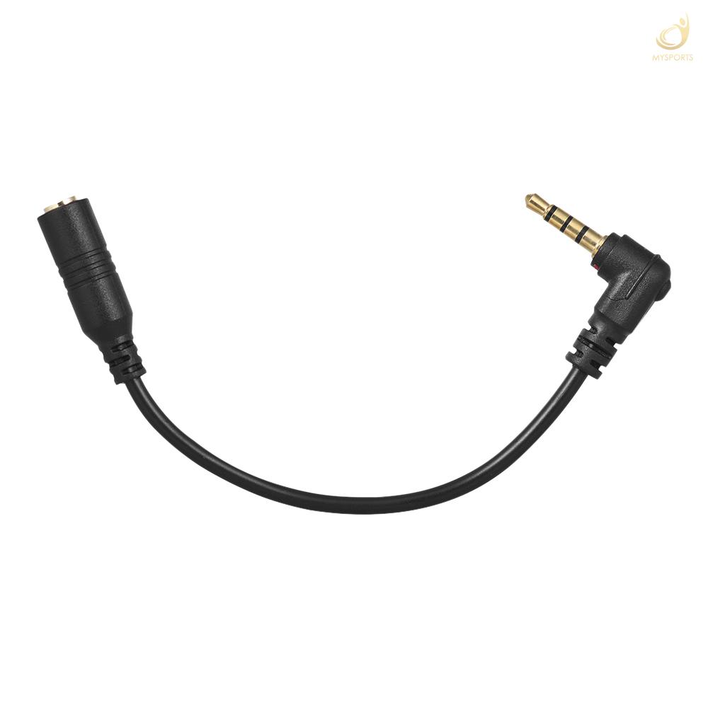 ANDOER Cáp Chuyển Đổi Âm Thanh Microphone Ey-S04 3.5mm 3 Cực Trs Sang 4pin Trrs Male 90 Độ Cho Ipad Smartphone