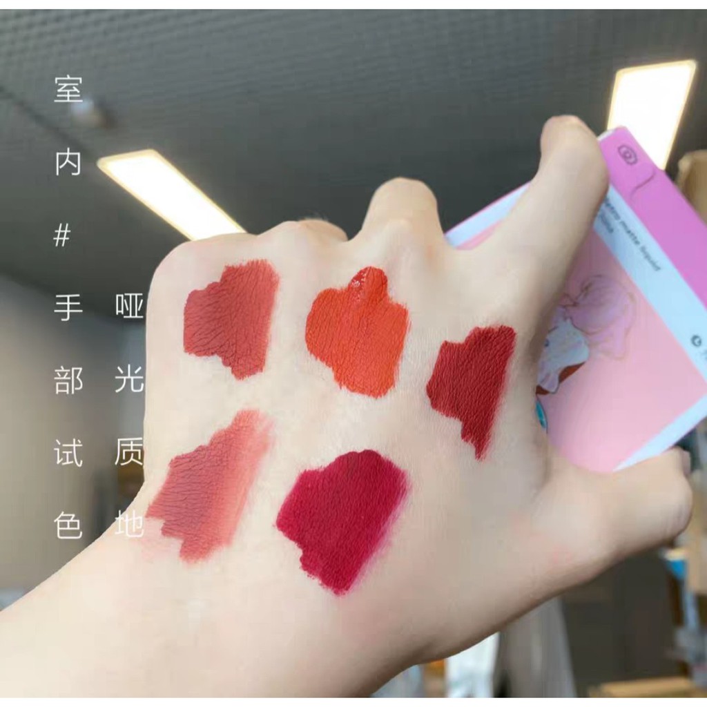 RẺ NHẤT SHOPEE — Set Son 5 Cây Muge Leen Cô Gái Matte Retro Matte Liquid — Set Son Thuốc Lá Cô Gái 5 Cây