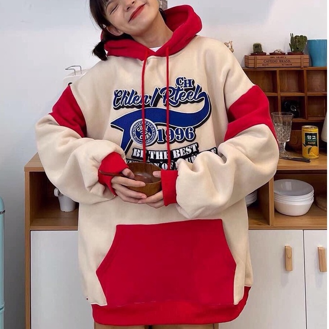 Áo Nữ, Áo Hoodies 1996 Chất Nỉ Phối Màu Siêu Xinh | BigBuy360 - bigbuy360.vn