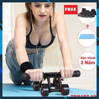 Con Lăn Tập Bụng 4 Bánh Folding Abdominal Wheel