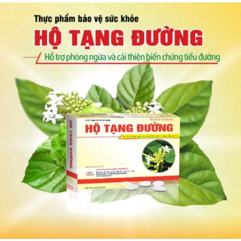 Hộ tạng đường ⚡ Chính hãng ⚡ Hộp 30 viên Phòng biến chứng bệnh tiểu đường, giảm đường huyết