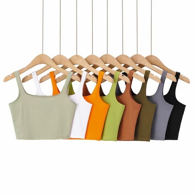 Áo thun 3 lỗ chất liệu vải ctton co giãn thoáng mát thấm hút mồ hôi, dáng crotop ôm body xinh xắn