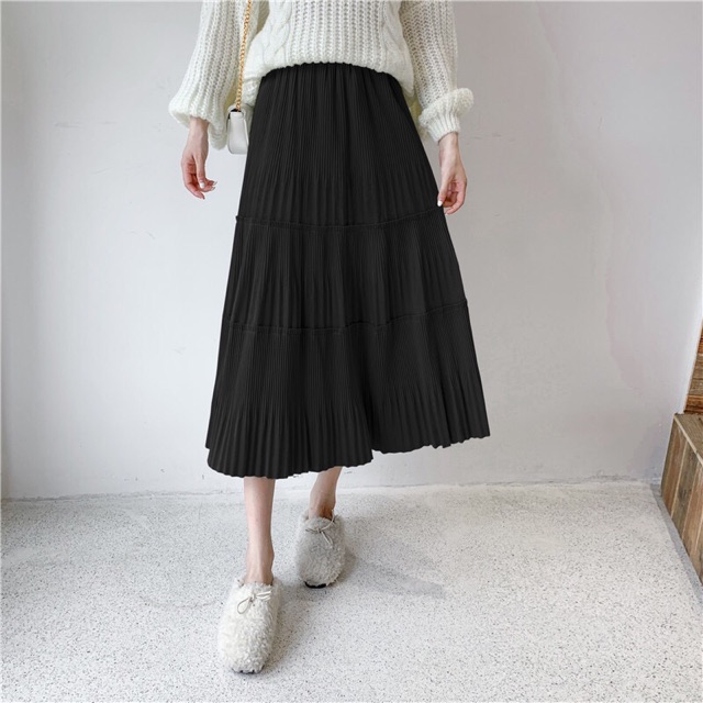 [ẢNH THẬT-SẴN HÀNG] Chân váy maxi 3 tầng xinh xắn kèm | BigBuy360 - bigbuy360.vn