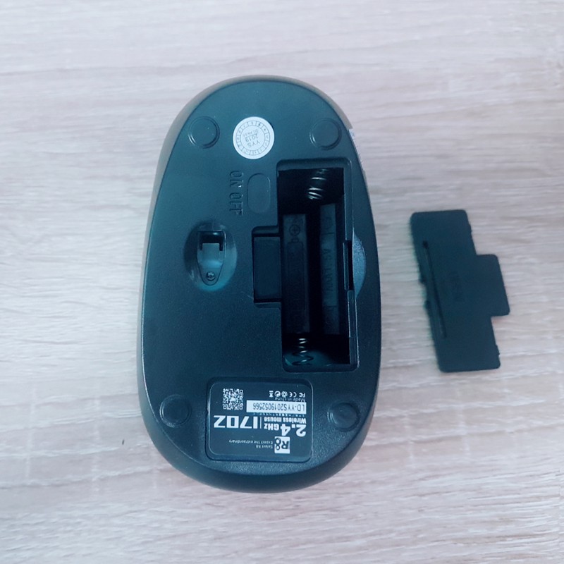 Mouse R8 1702 (KD) đen, chuột máy tính không dây R8 1702