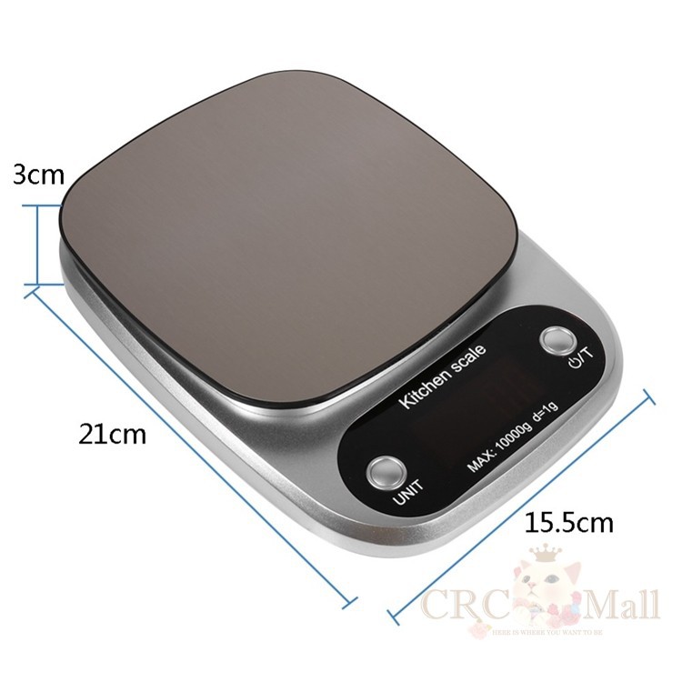 [SIÊU CHÍNH XÁC] Cân điện tử mini nhà bếp 3kg - 0.1g có màn hình led cảm ứng, hợp kim thép độ chính xác cao