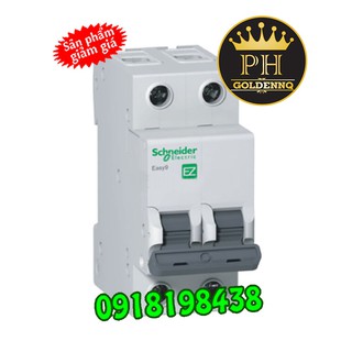 Cầu dao MCB Schneider 2P, 4.5kA, 230V, C curve - EZ9F34206 EZ9F34210 EZ9F34216 EZ9F34220 EZ9F34225 EZ9F34232 EZ9F34240